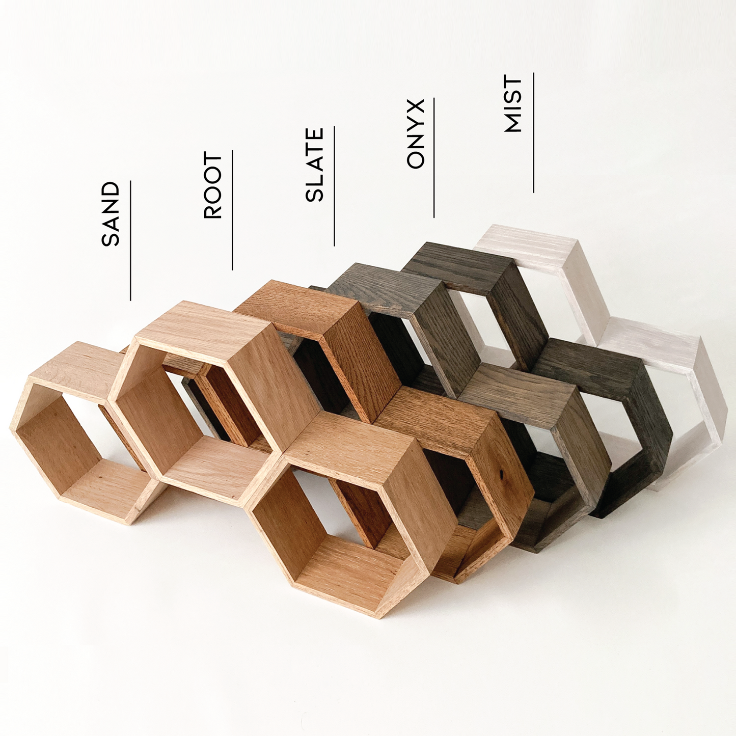 Triple Hexagon Shelf