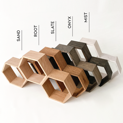 Triple Hexagon Shelf