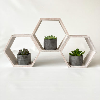 Triple Hexagon Shelf