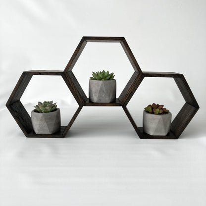 Triple Hexagon Shelf