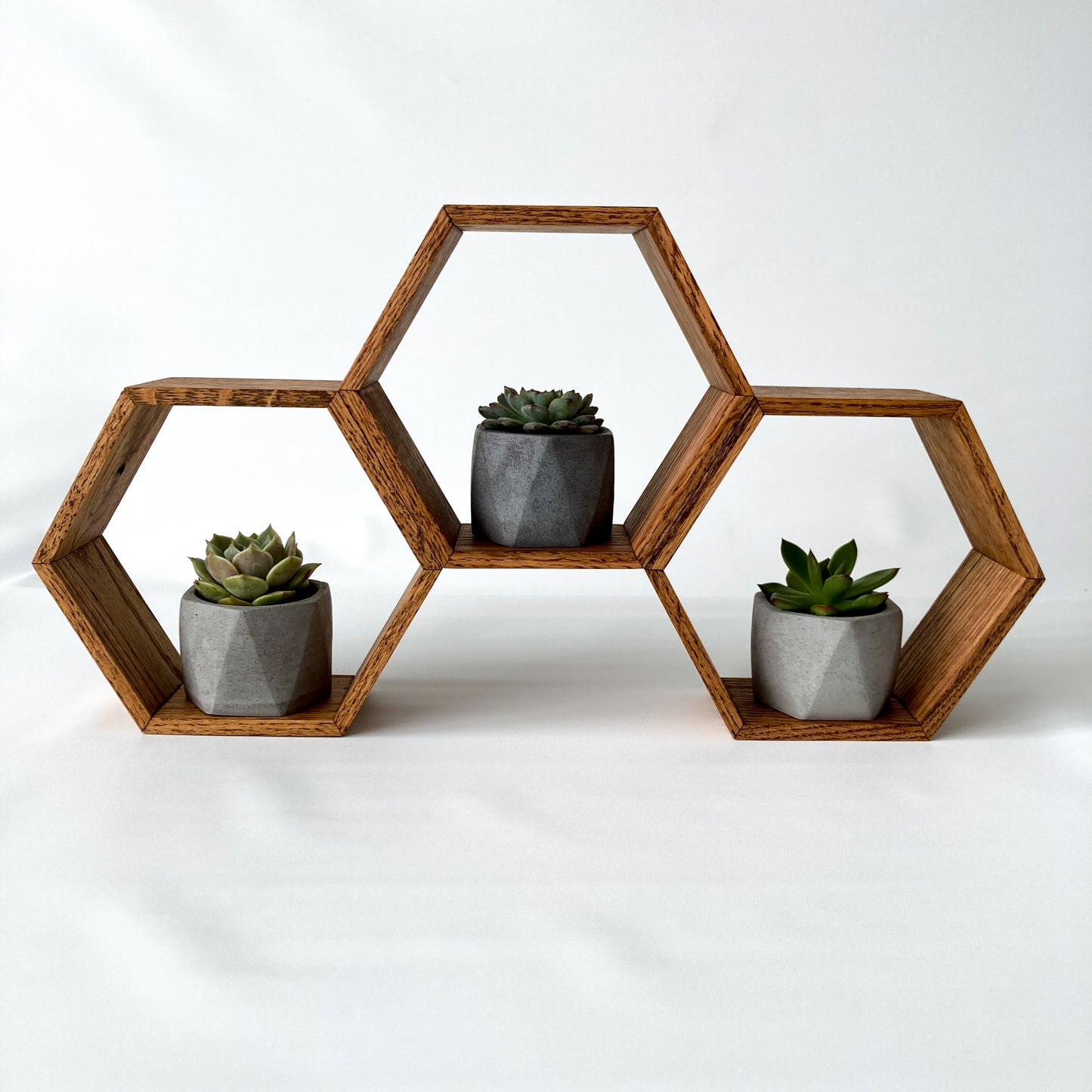 Triple Hexagon Shelf