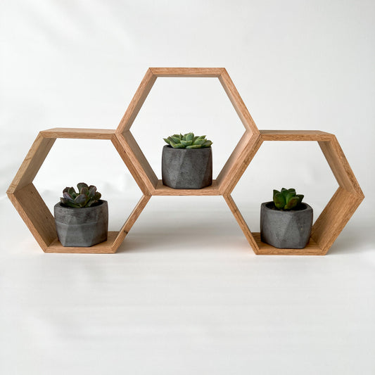 Triple Hexagon Shelf