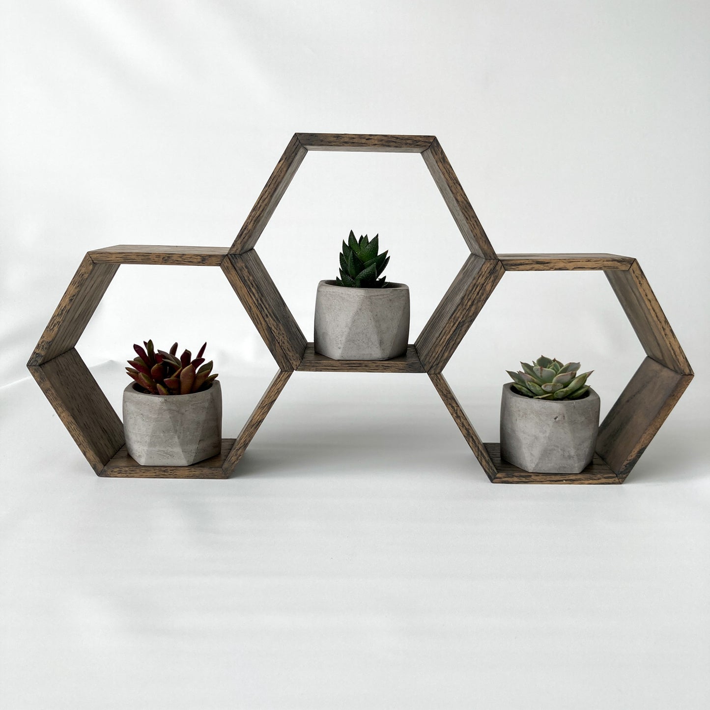Triple Hexagon Shelf