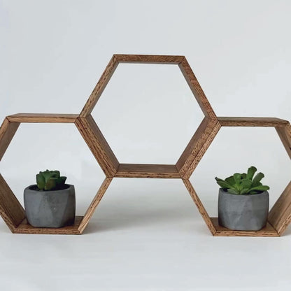 Triple Hexagon Shelf